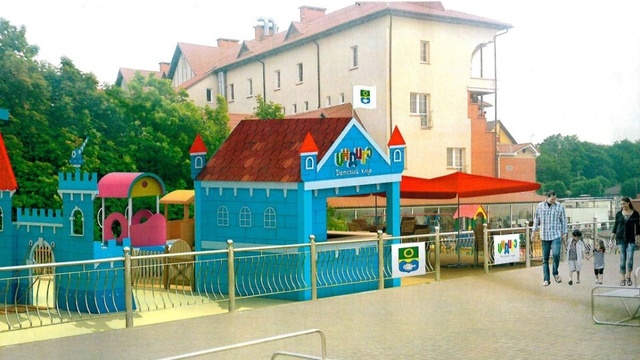 В Зеленоградске построят новую игровую площадку с аттракционами и детским пейнтболом  