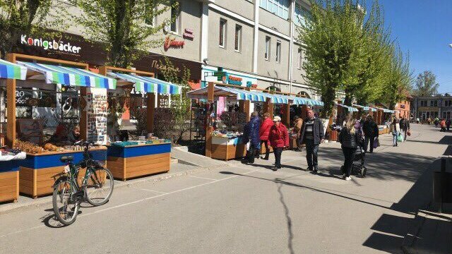 В Зеленоградске оборудовали новые павильоны для летней торговли (фото)