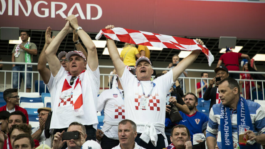 На стадионе в Калининграде &quot;шашечная&quot; армия помогла Хорватии победить Нигерию - Новости Калининграда | Фото: Александр Подгорчук