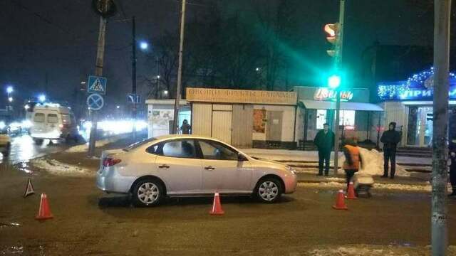 В Калининграде на ул. Дзержинского Hyundai сбил пешехода на 