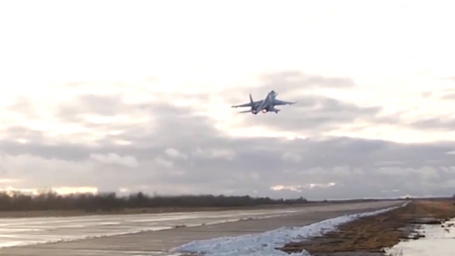 Минобороны опубликовало видео перехвата шведского самолёта-разведчика над Балтикой