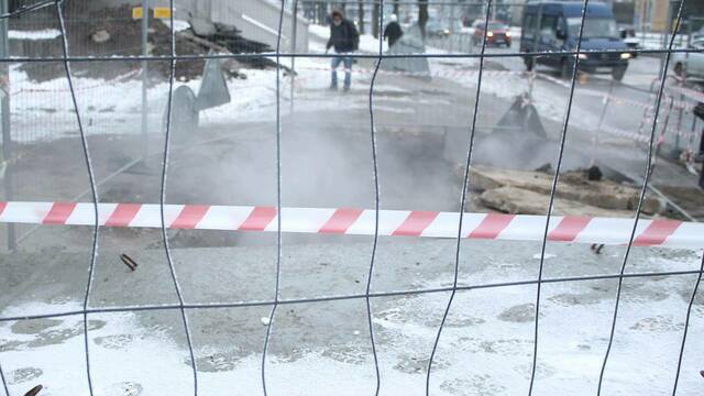  На Московском проспекте несколько домов остались в среду без отопления из-за аварии на теплотрассе