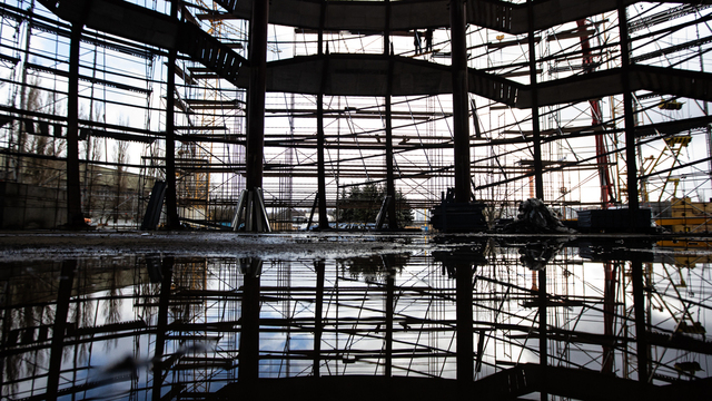 Как в Калининграде идёт строительство нового корпуса-шара Музея Мирового океана (фоторепортаж)
