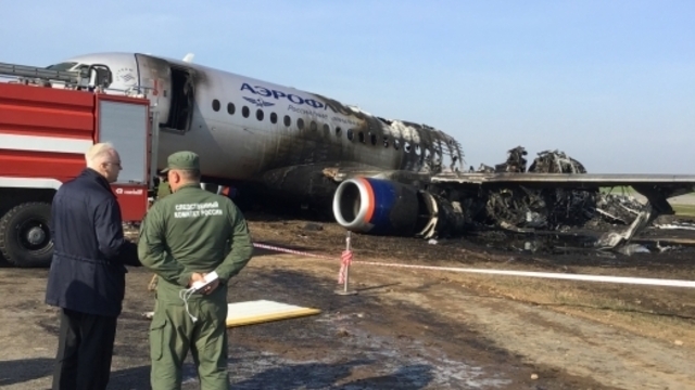 Названы ошибки экипажа, которые привели к крушению Superjet в Шереметьево