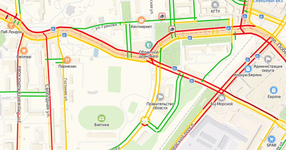 Как проехать проспект ленина. Ленинский проспект Калининград пробки. Пробки Ленинский проспект Калининград фото. Проспект Кутузова Калининград на карте.