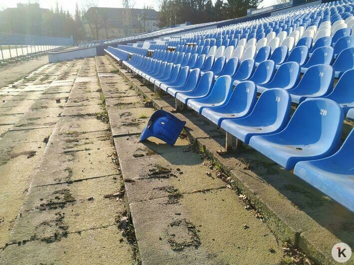 На стадионе "Балтика" начали разбирать северную трибуну (фото) - Новости Калининграда | Фото: Виктор Буздин / &quot;Клопс&quot;