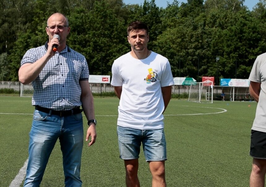 На фото: Дмитрий Стоцкий (справа)  | Фото: Калининградская Любительская Футбольная Лига