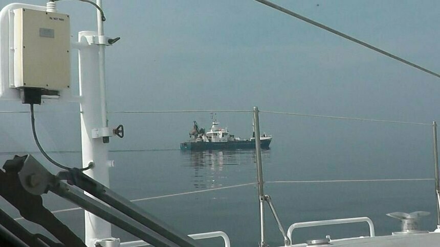 На фото: задержанное судно  | Фото: пресс-служба регионального Пограничного управления ФСБ РФ