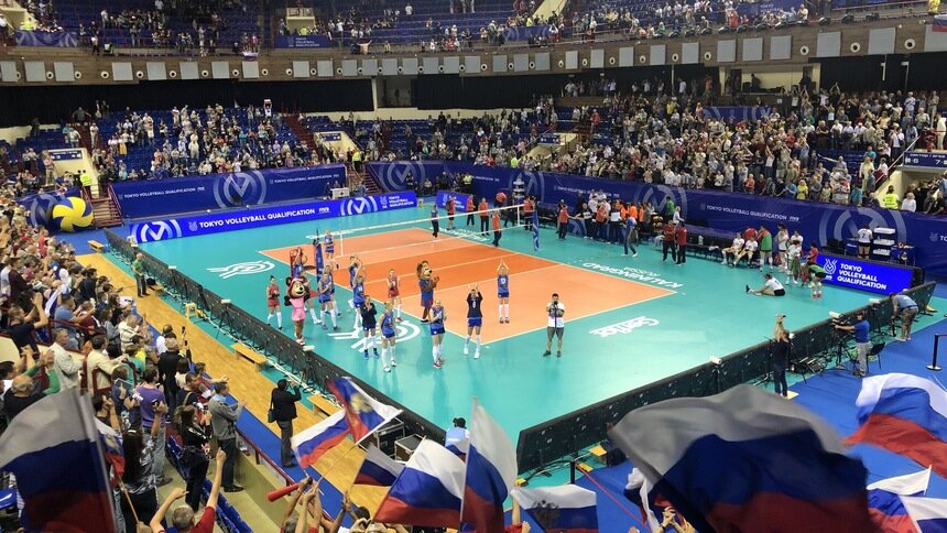 В Калининграде российские волейболистки разгромили Мексику в матче за путёвку на Олимпиаду   - Новости Калининграда | Фото: &quot;Клопс&quot;