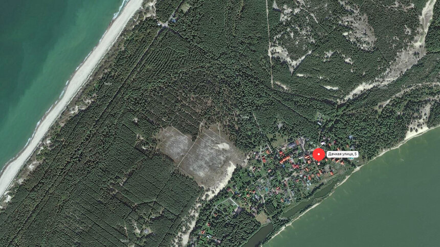 Корпорация развития продаёт участок на Куршской косе в 150 метрах от залива - Новости Калининграда | Скриншот: Корпорация развития Калининградской области