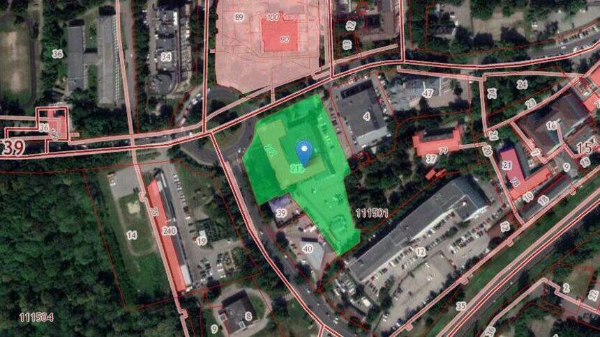 В Калининграде вместо развлекательного центра &quot;Вавилон&quot; появится спортивный комплекс - Новости Калининграда | Скриншот кадастровой карты
