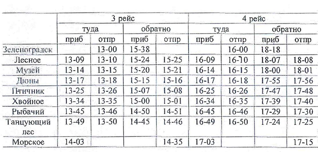 С 12 августа изменится расписание автобуса Зеленоградск — Куршская коса - Новости Калининграда