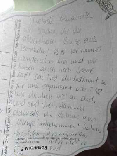 Калининградка нашла на Балтийской косе бутылку с посланием из Дании (фото) - Новости Калининграда | Фото: очевидец