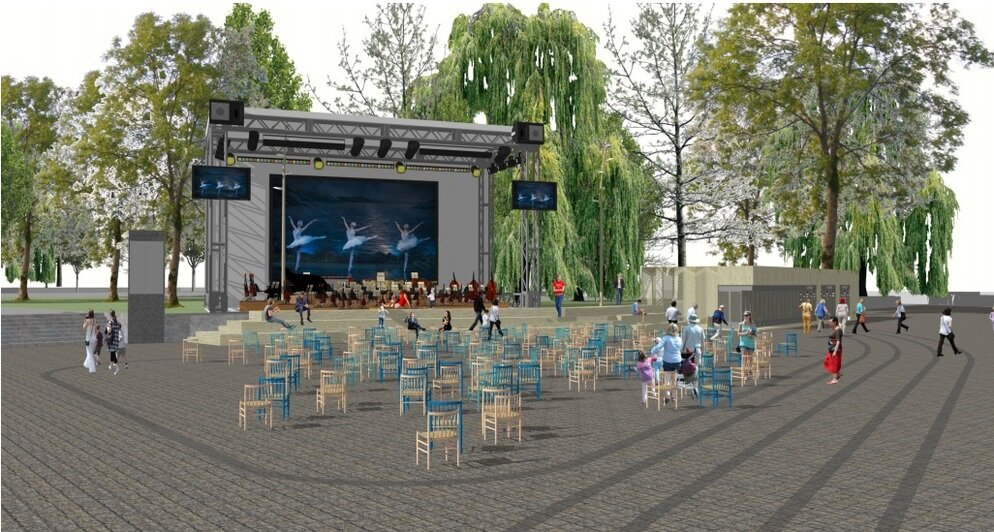 На острове Канта в 2020 году появятся амфитеатр и площадки для фестивалей - Новости Калининграда | Эскизы предоставлены компанией &quot;Другая архитектура&quot;