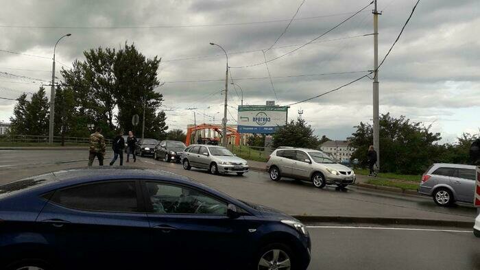 Пробка на Киевской | Фото: &quot;Клопс&quot;