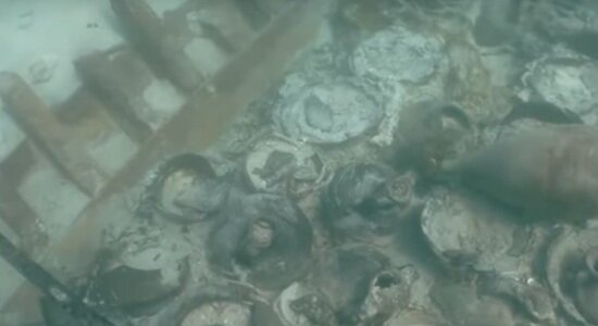 У берегов Майорки нашли судно, затонувшее около 1700 лет назад (видео) - Новости Калининграда | Кадр видеозаписи