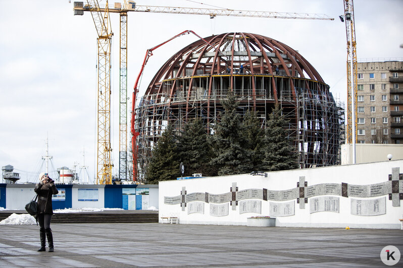Как в Калининграде идёт строительство нового корпуса-шара Музея Мирового океана (фоторепортаж) - Новости Калининграда | Александр Подгорчук / &quot;Клопс&quot;
