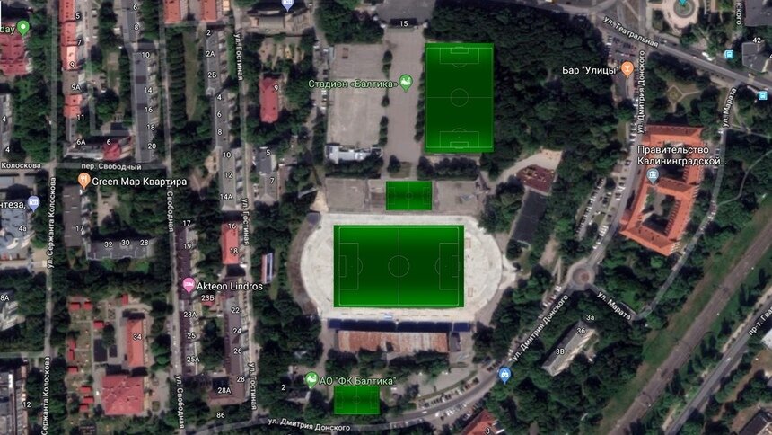 На &quot;Балтике&quot; построят три поля с искусственным покрытием и примут вдвое больше детей в футбольную секцию - Новости Калининграда | Схема предоставлена ФК “Балтика”