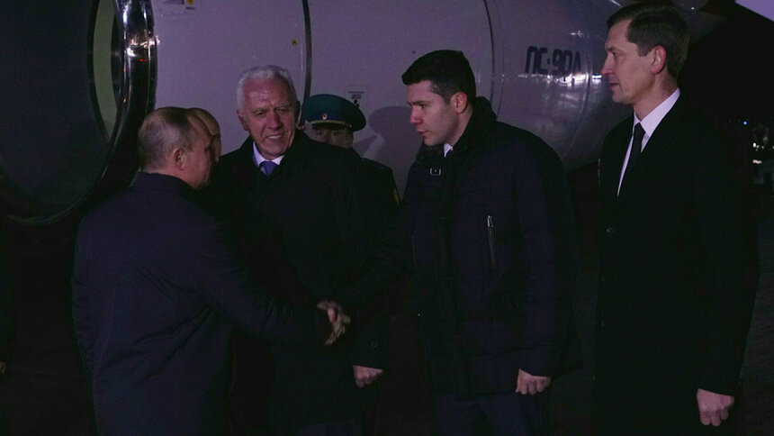 Алиханов встретил Путина в Храброво - Новости Калининграда | Фото: пресс-служба регионального правительства