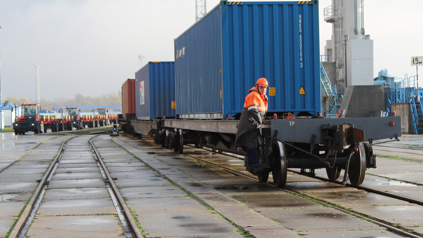 В Балтийск прибыл первый контейнерный поезд по маршруту Китай — Европа - Новости Калининграда | Фото: пресс-служба регионального правительства
