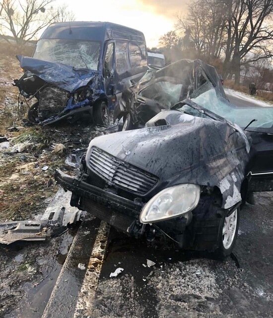 В Багратионовском районе разбился насмерть водитель Mercedes - Новости Калининграда | Фото: очевидец