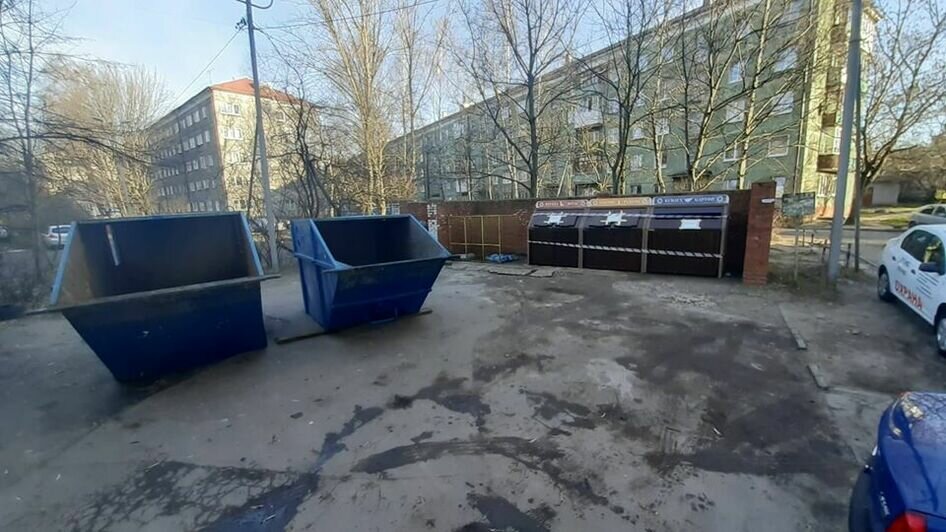 В Калининграде установили первую площадку для раздельного сбора мусора (фото)  - Новости Калининграда | Фото: пресс-служба администрации Калининграда