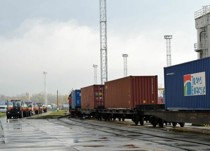 В Балтийске ввели в эксплуатацию новый терминал для транзитных перевозок из Китая в Европу - Новости Калининграда | Фото: пресс-служба ФГУП &quot;Росморпорт&quot;