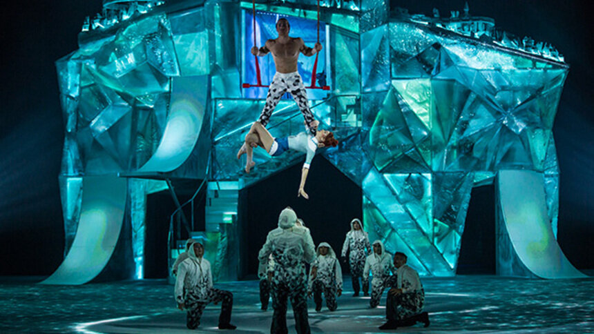 &quot;Цирк дю Солей&quot; в прямой трансляции впервые покажет шоу на льду - Новости Калининграда | Стоп-кадр из видео шоу
