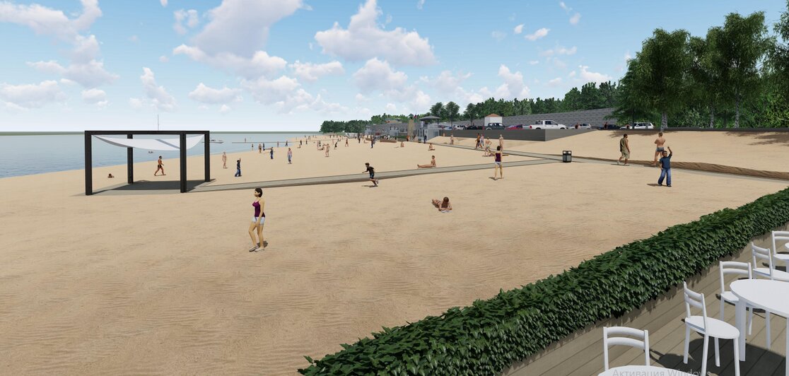 Эскиз будущего пляжа | Фото: Антон Гендриксон