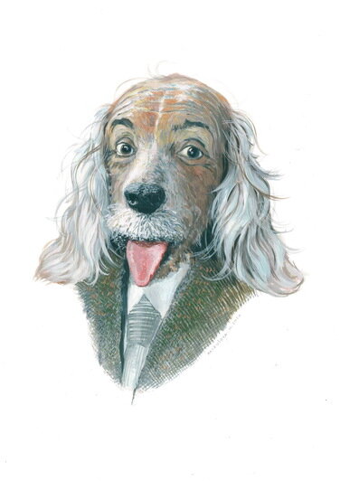 Альберт Эйнштейн в образе собаки | Фото: Мария Азизулова 