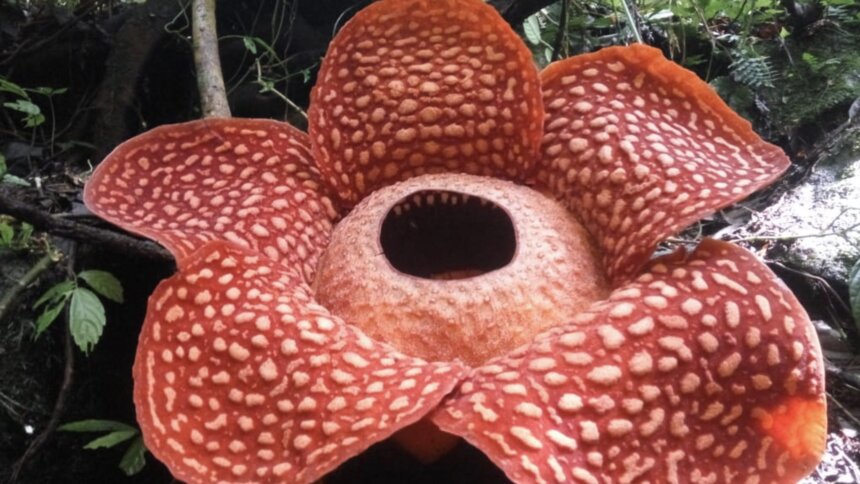 В Индонезии нашли самый большой цветок в мире диаметром почти полтора метра - Новости Калининграда | Изображение: скриншот сайта Центра охраны природных ресурсов Западной Суматры.