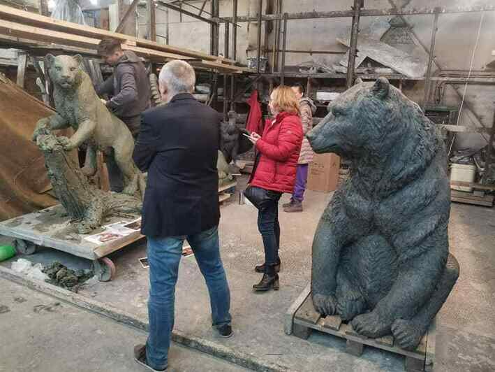 В Калининградском зоопарке начали демонтировать скульптуры у главного входа (фото) - Новости Калининграда | Фото: пресс-служба Калининградского зоопарка