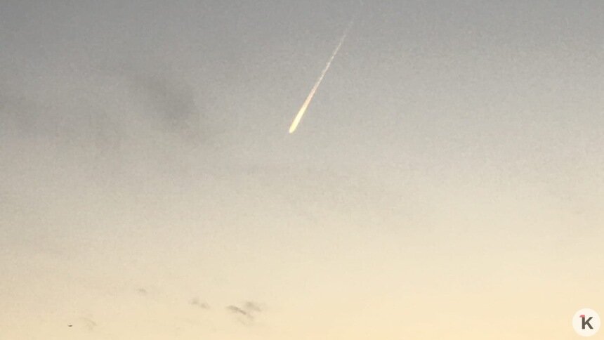 В небе над Калининградом разорвался метеорит (видео) - Новости Калининграда | Фото очевидца