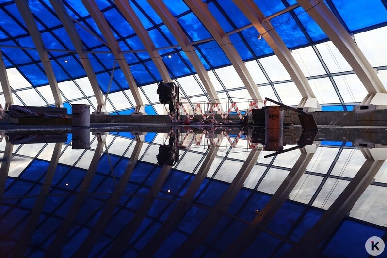 На корпусе-шаре Музея Мирового океана установили последнее стекло: фоторепортаж - Новости Калининграда | Фото: Александр Подгорчук