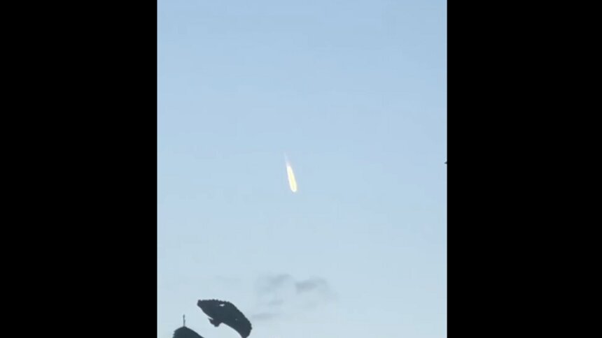 В небе над Калининградской областью сгорел метеорит (видео) - Новости Калининграда | Кадр видеозаписи