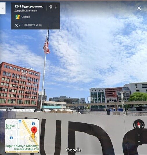 В июле прошлого года на территории универмага велось строительство новой высотки | Скриншот сервиса Google.Maps