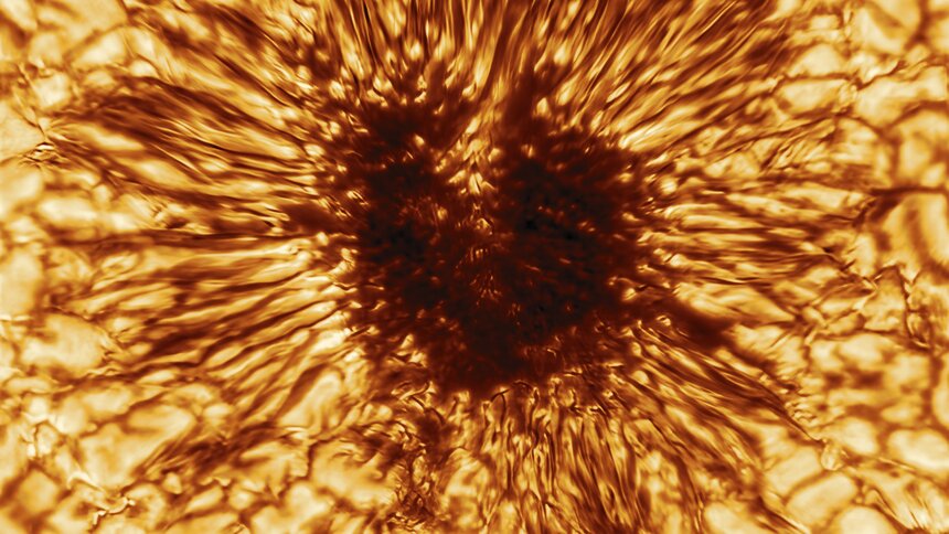 Астрономы получили самое детальное изображение солнечного пятна - Новости Калининграда | Изображение: сайт Национальной солнечной обсерватории в США
