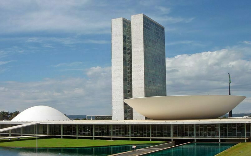 Дворец национального конгресса в Бразилии