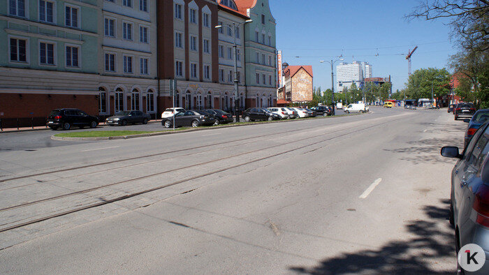 На Острове планируют обустроить совмещённую с трамвайными путями выделенную полосу - Новости Калининграда | Фото: Архив &quot;Клопс&quot;