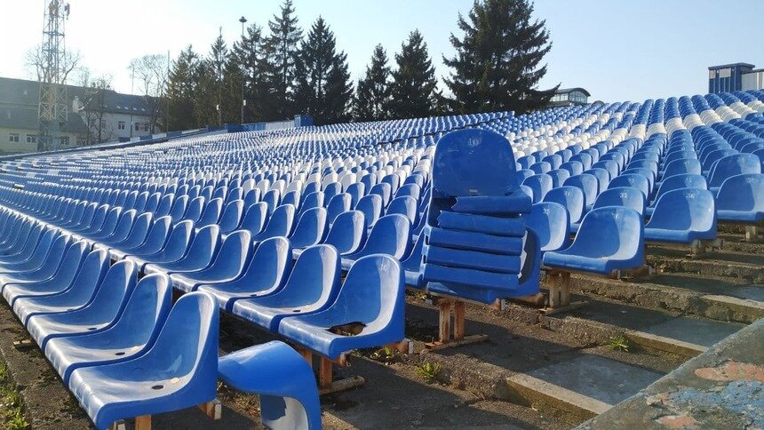 На стадионе &quot;Балтика&quot; строят крытый манеж для занятий футболом - Новости Калининграда | Фото: Архив &quot;Клопс&quot;