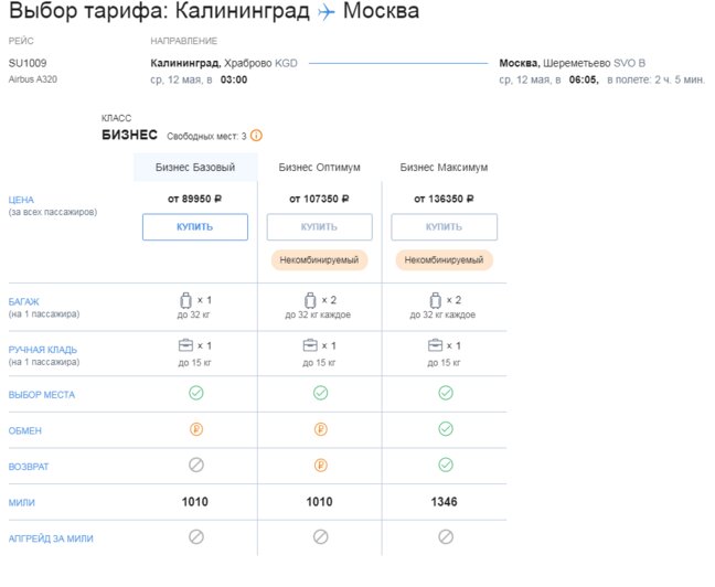 Отели и билеты: есть ли шанс отдохнуть на майские в Калининградской области и сколько это стоит - Новости Калининграда | Скриншот сайта Аэрофлот