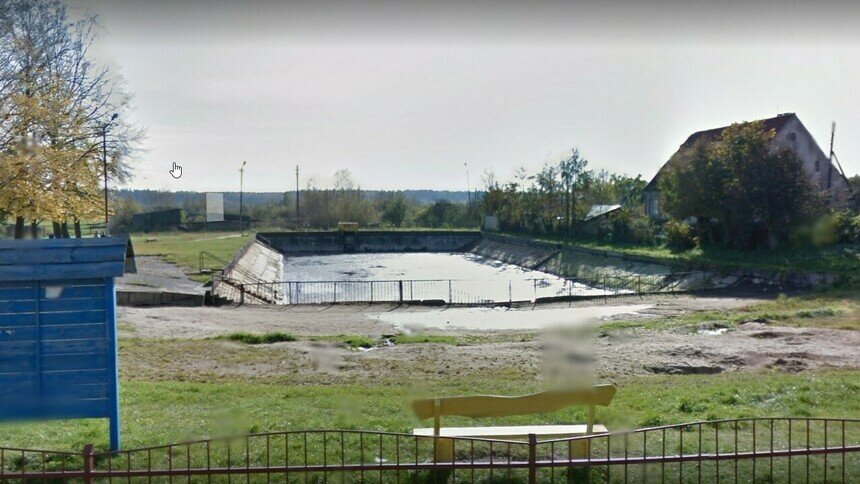 Власти Славска выделили 11 млн рублей на ремонт открытого бассейна с минеральной водой - Новости Калининграда | Скриншот Google Maps