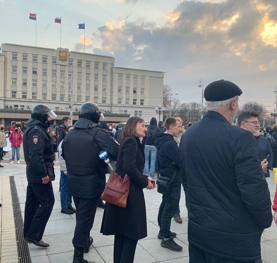 В Калининграде началась акция сторонников Навального - Новости Калининграда | Фото: &quot;Клопс&quot;