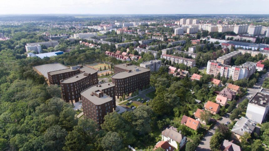 В Центральном районе Калининграда хотят построить гостиницу и ФОК - Новости Калининграда | Эскиз предоставлен правительством Калининградской области