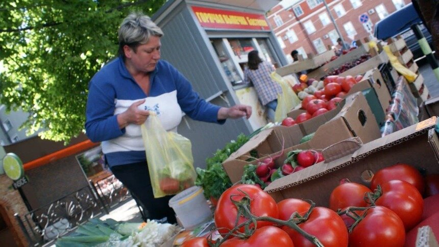 В мэрии пообещали выдворить нелегальную продавщицу овощей у Северного вокзала  - Новости Калининграда | Фото: Архив &quot;Клопс&quot;