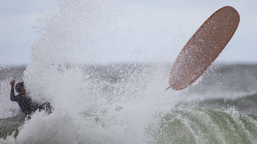 В Пионерском двоих сёрфингистов унесло в море - Новости Калининграда | Фото: архив «Клопс»