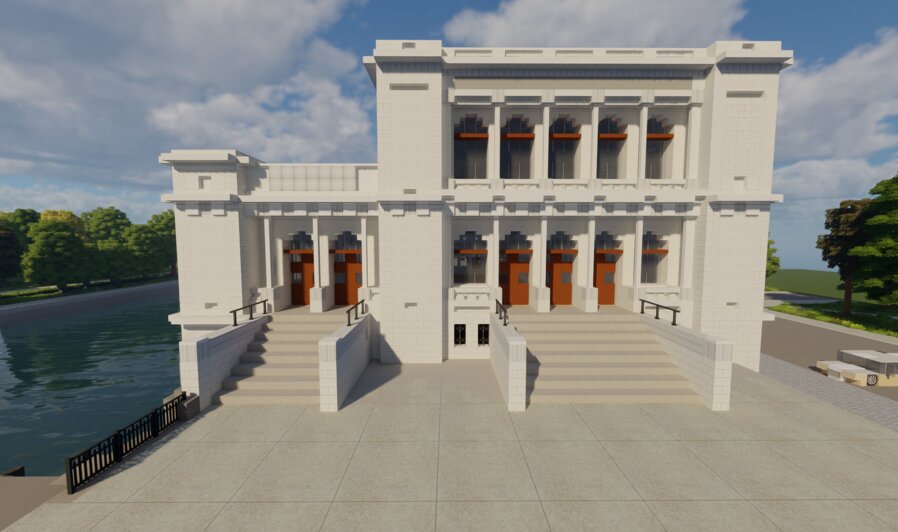 Швейцарец воссоздал здание калининградского музея изобразительных искусств в Minecraft  - Новости Калининграда | Изображение предоставлено героем публикации