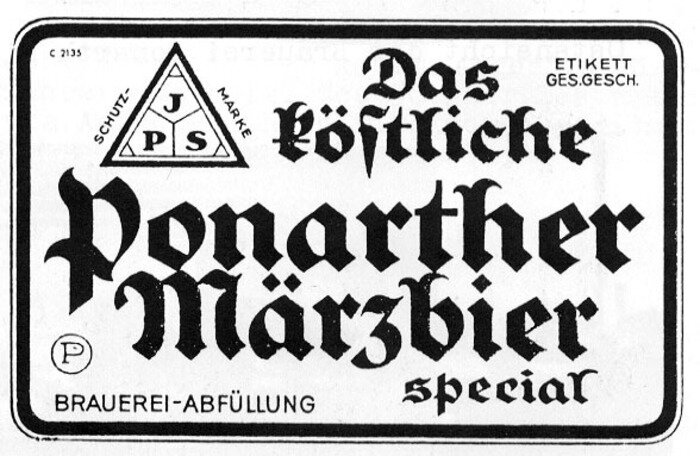 Реклама «Понартского мартовского пива»