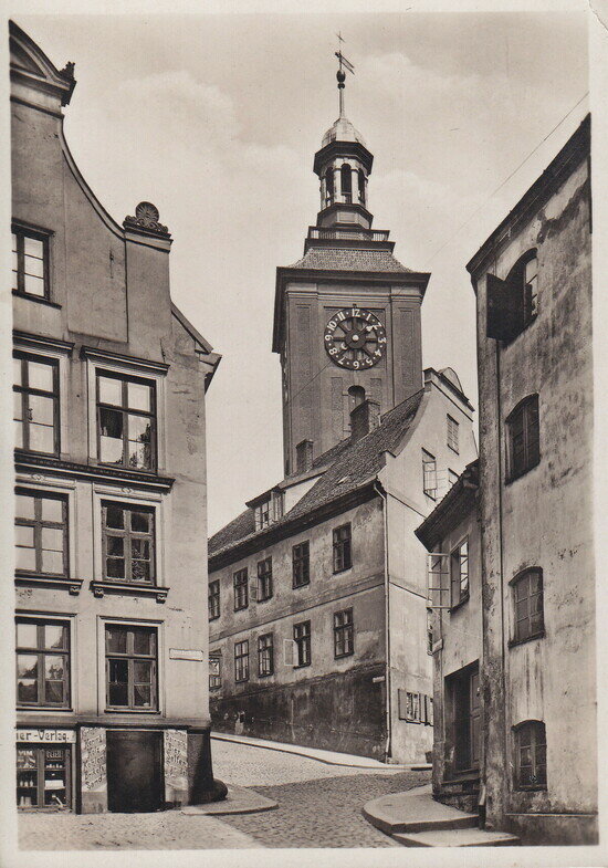 Лёбенихтская церковь Святой Барбары на горе  | Фотография на открытке 1930 года