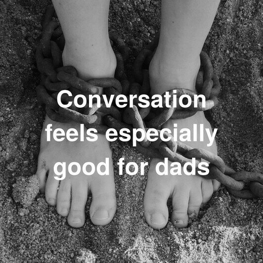 «Разговор особенно хорош для пап», — нейронка. | Сайт: https://inspirobot.me/
